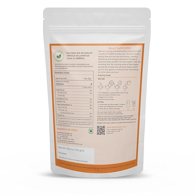 TeaNOURISH Turmeric Moringa Latte | Blend of Indian Superfoods Turmeric - Image 5