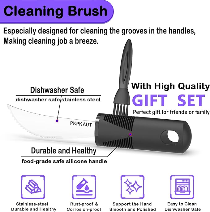 Adaptive Utensils for Parkinsons Patients Elderly, Weighted Utensils for Hand - Image 7