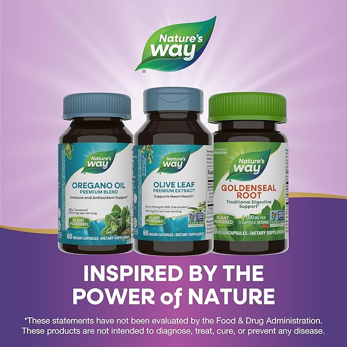 Nature's Way Olive Leaf, Premium Extract, Supports Heart Health*, 20% Oleuropein - Image 7