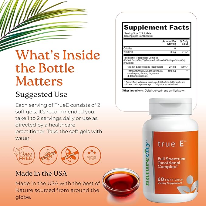 NatureCity True-E Full Spectrum Tocotrienols Vitamin E & Natural Alpha - Image 6