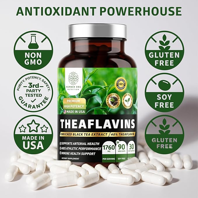 N1 Nutrition Premium Theaflavins Black Tea Extract Powered by TheaFit™ to - Image 7