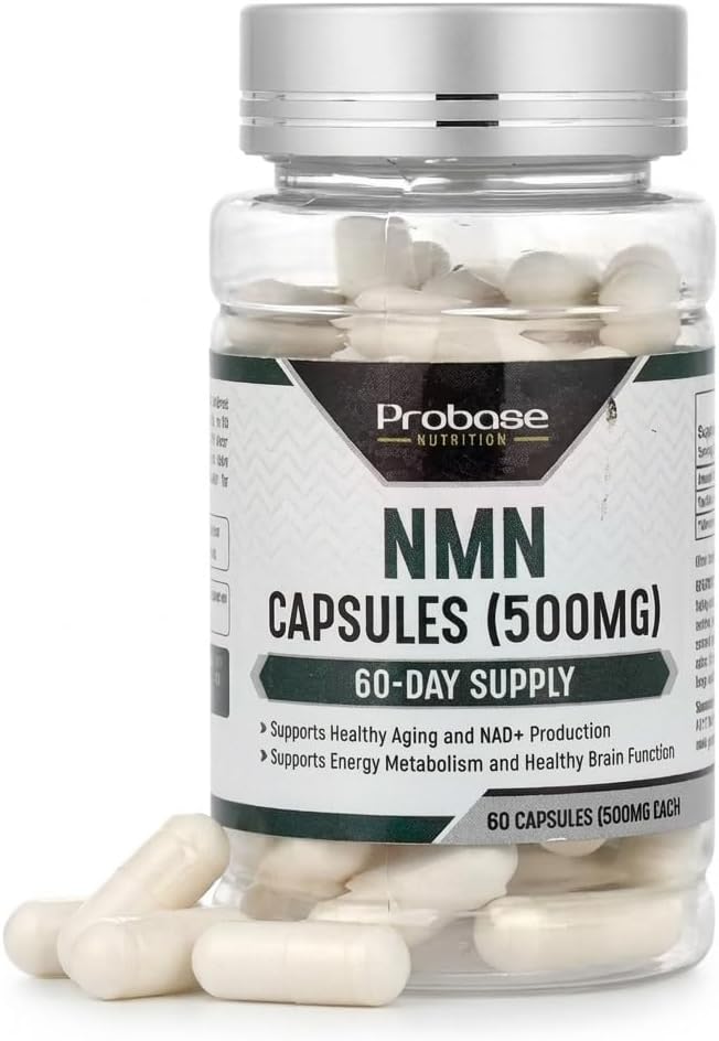 Probase Nutrition Longevity Pure NMN Capsules 60 Count by PROBASENUTRITION
