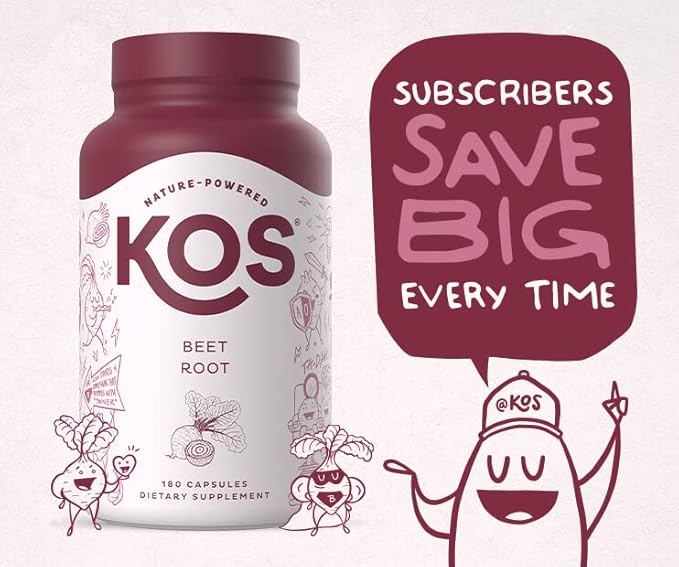 KOS Organic Beetroot Capsules 1500mg - Image 2