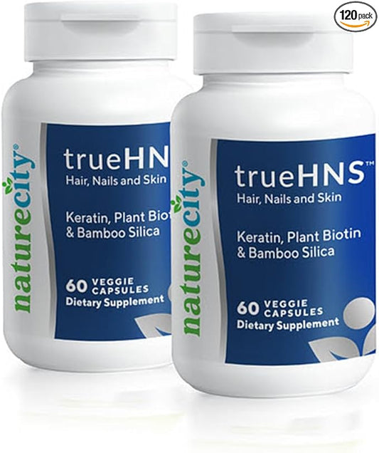 NatureCity True-HNS Hair Nails and Skin Cynatine Keratin and Plant Based Biotin by NatureCity
