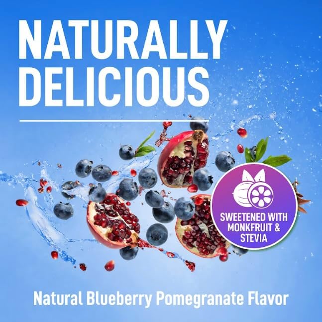 Keppi Electrolytes Powder – Blueberry Pomegranate Flavor 50 Servings – No Sugar - Image 2