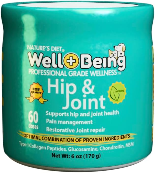 Well-Being for Dogs Joint Health Supplement, Contains Glucosamine, Plus by NaturesDiet%C2%AE