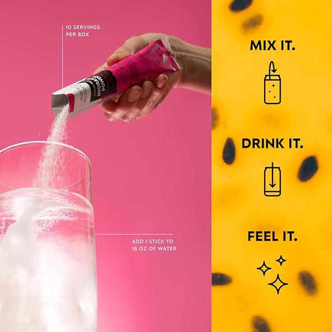 Earth’s Splendor Electrolytes Powder Packets Passion Fruit Hydration Drink Mix - Image 4