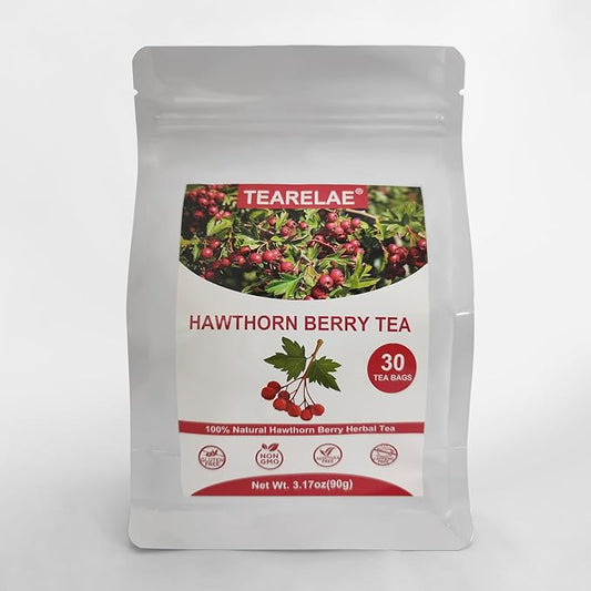 TEARELAE - Hawthorn Berry Herbal Tea Bags – Caffeine Free, Sweet & Tart Flavor by TEARELAE