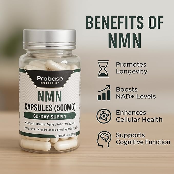 Probase Nutrition Longevity Pure NMN Capsules 60 Count - Image 6