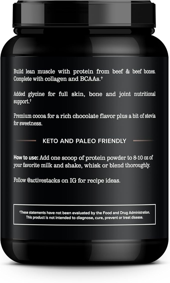 Beef Protein Isolate Powder, Chocolate - Image 2