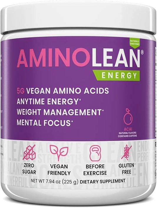 RSP NUTRITION AminoLean Natural Pre Workout Powder, Sucralose Free Amino Energy by RSPNutrition