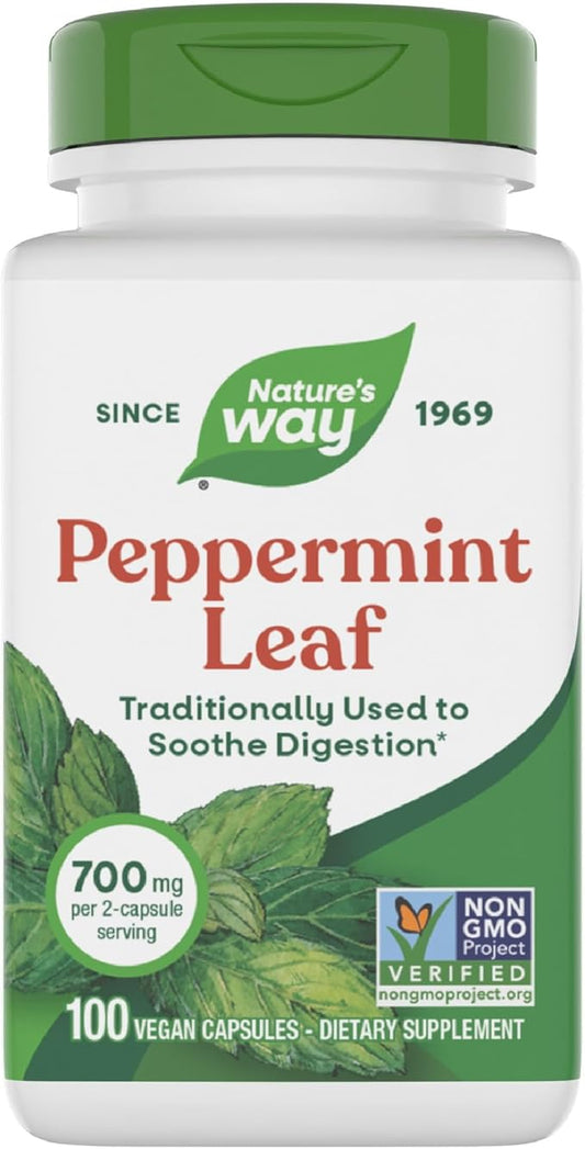 Nature's Way Peppermint Leaf, Traditionally Used to Soothe Digestion*, 700 mg by NaturesWay%C2%AE