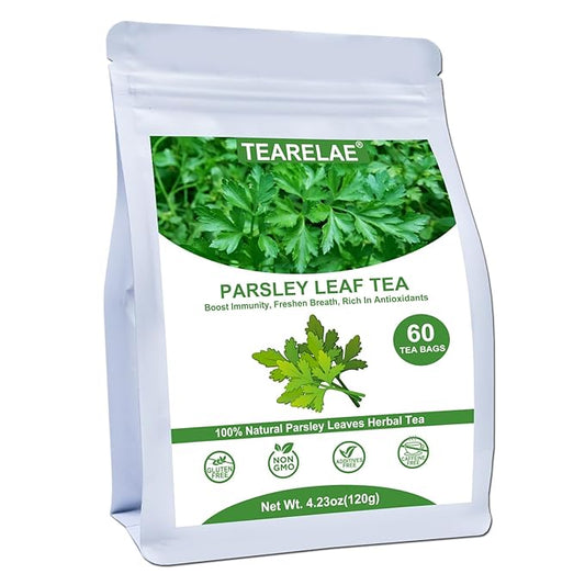 TEARELAE - Parsley Tea Bags - 60 Count - 100% Pure Natural Parsley Leaves - by TEARELAE