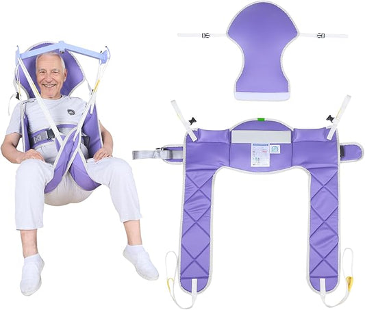 Patient Lift Sling, Medical Commode Patient Lift Aid Transfer Sling by EZAssistive