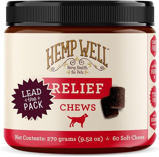 Hemp Well Relief Dog Soft Chews – Organic Hemp Soft Chews by HempWell