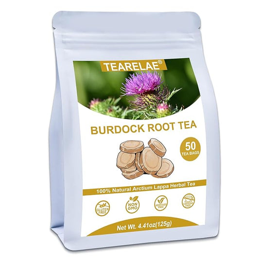 TEARELAE - Burdock Root Tea - 2.5g x 50 Count Burdock Root Tea Bags - Premium by TEARELAE