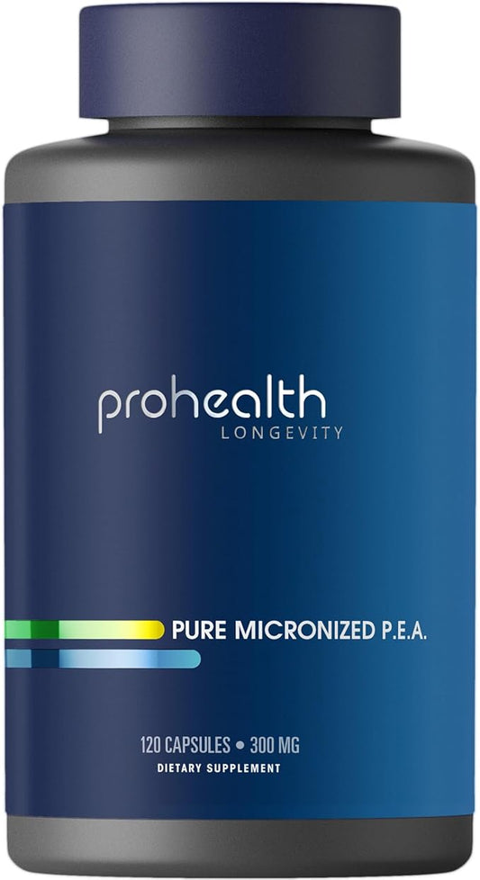 Pure Micronized P.E.A. or Palmitoylethanolamide | Temporarily Relieves Minor by ProHealthLongevity
