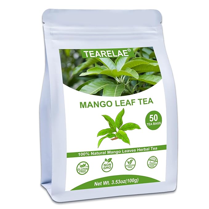 TEARELAE - Mango Leaf Tea Bags - 50 Count - Premium Mango Leaves - Natural by TEARELAE