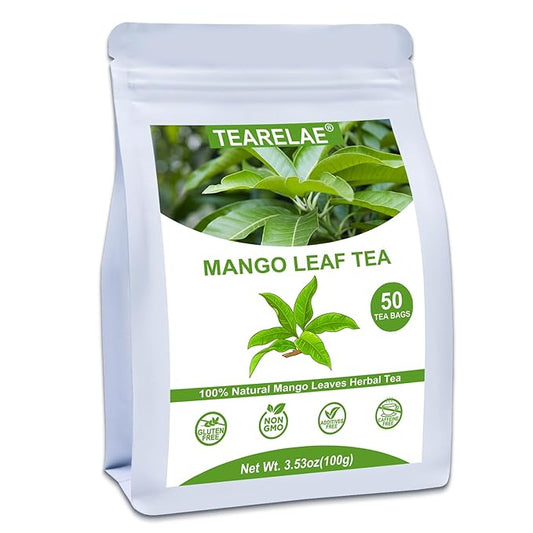 TEARELAE - Mango Leaf Tea Bags - 50 Count - Premium Mango Leaves - Natural by TEARELAE