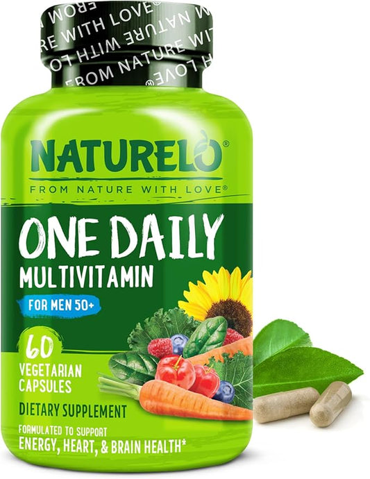 NATURELO Mens Multivitamins for Men 50+ by NATURELO