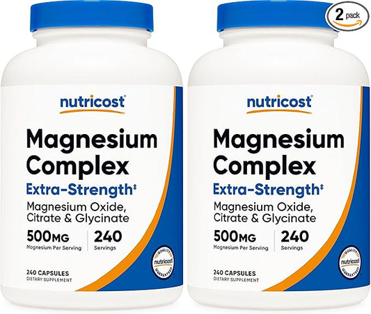 Nutricost Magnesium Complex 500mg, 240 Capsules by Nutricost