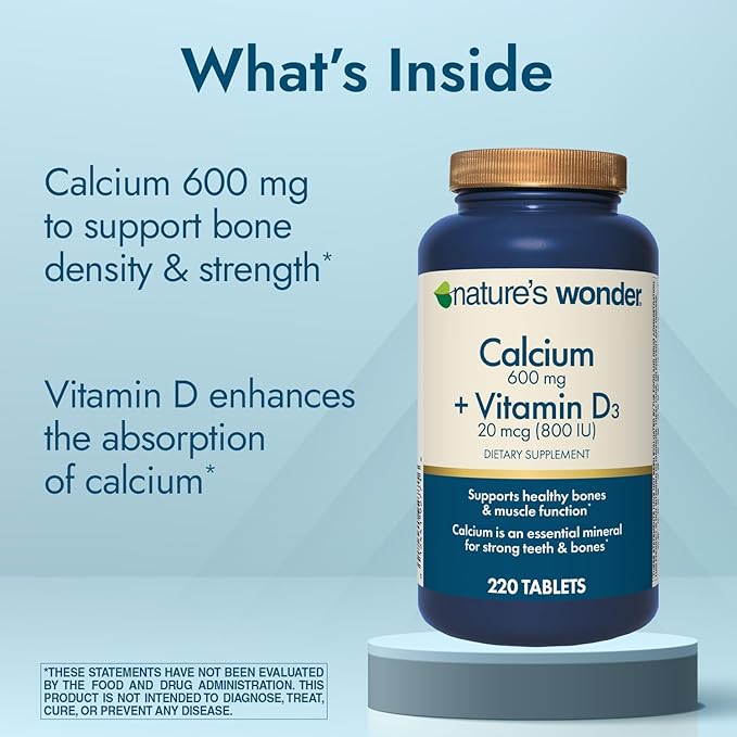 Nature's Wonder Calcium 600 mg - Image 3