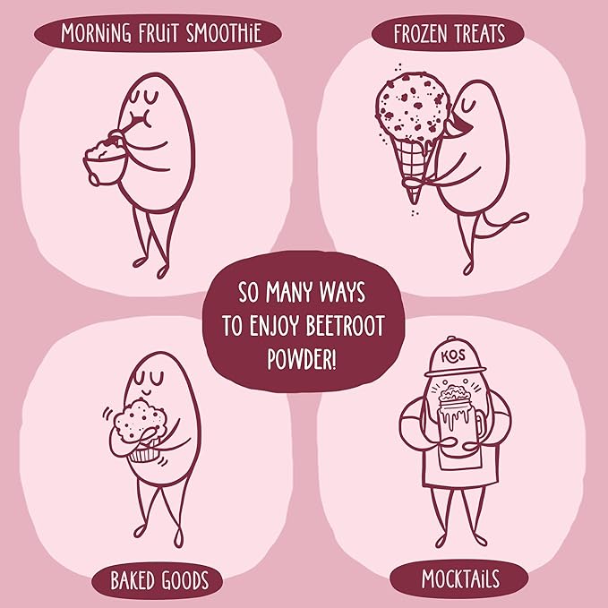 KOS Organic Beet Root Powder, USDA Organic - Image 4