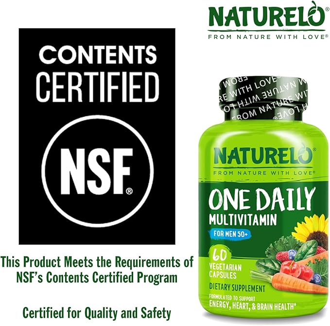 NATURELO Mens Multivitamins for Men 50+ - Image 5