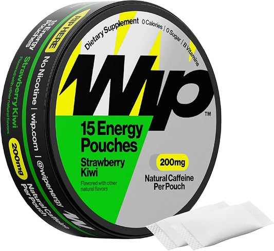 Wip Energy Pouches | 200mg Natural Caffeine | Vitamins and Minerals | by Wip