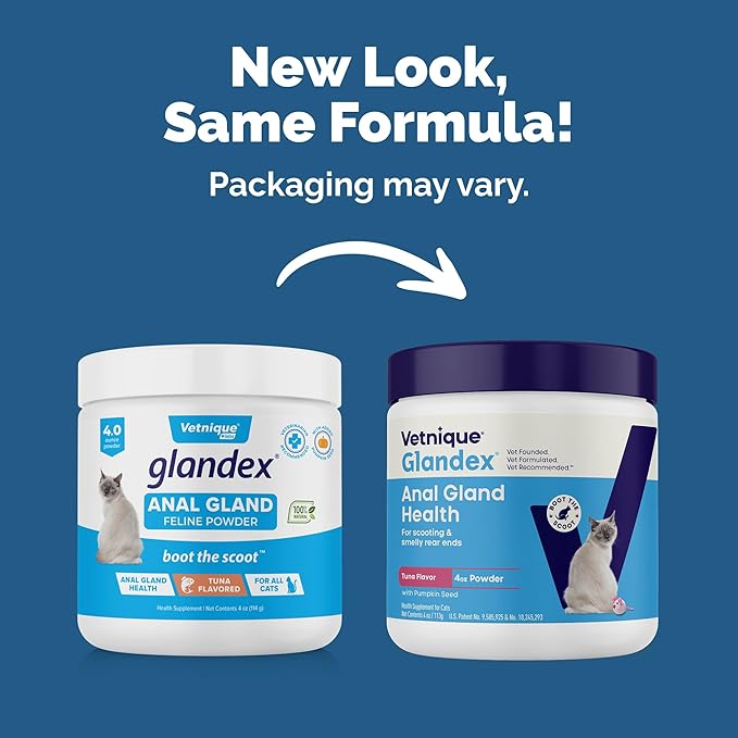 Vetnique Glandex Feline Anal Gland or Daily Probiotic Fiber Supplement Powder - Image 2