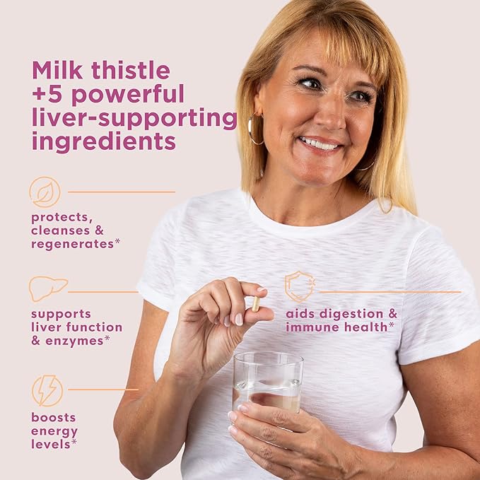 Naturenetics Milk Thistle Liver Cleanse & Support Supplement, 60 Capsules - Image 3