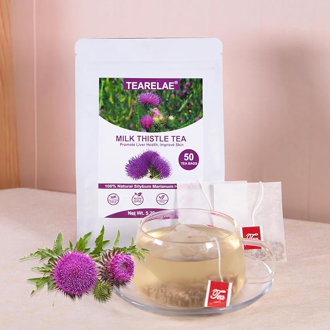 TEARELAE - Milk Thistle Tea - 3g x 50 Count - 100% Natural Milk Thistle Seeds - Image 4