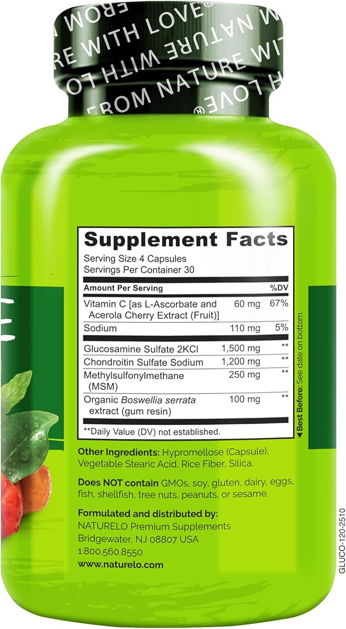 NATURELO Glucosamine Chondroitin MSM - Image 6