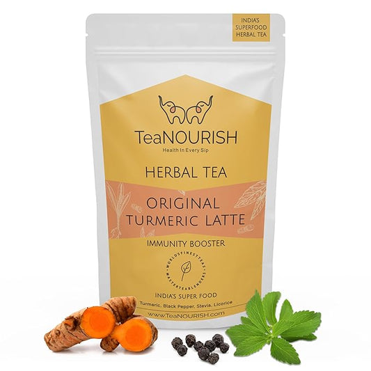 TeaNOURISH Original Turmeric Latte | Golden Milk Powder | Authentic Indian by TeaNOURISH