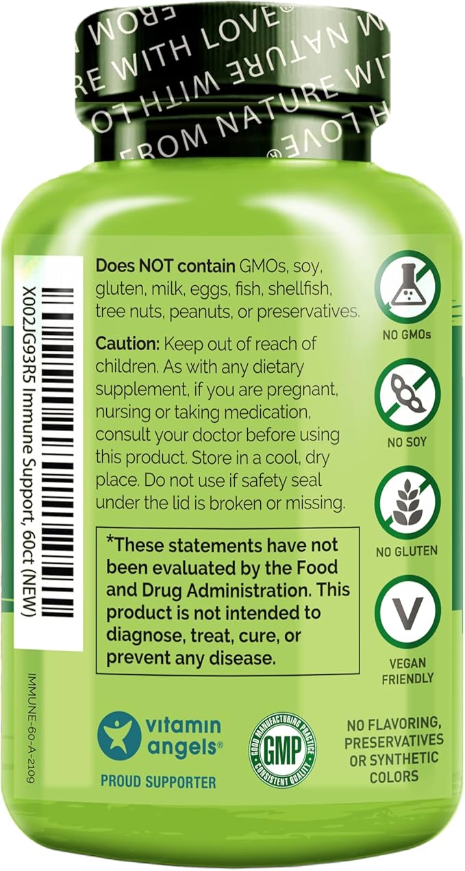 NATURELO Immune Support – Vitamin C, Elderberry, Echinacea – Natural Immunity - Image 7