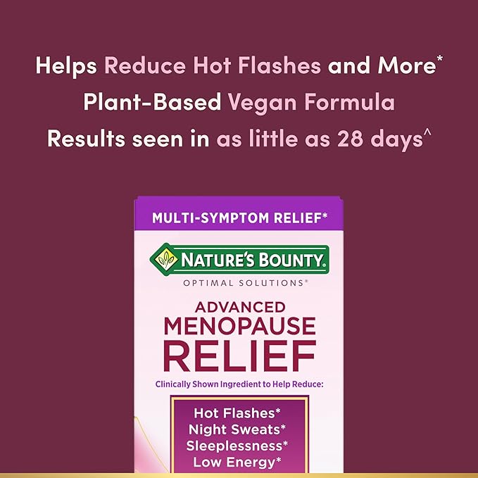Nature's Bounty Optimal Solutions Advanced Menopause Relief, Menopause - Image 3