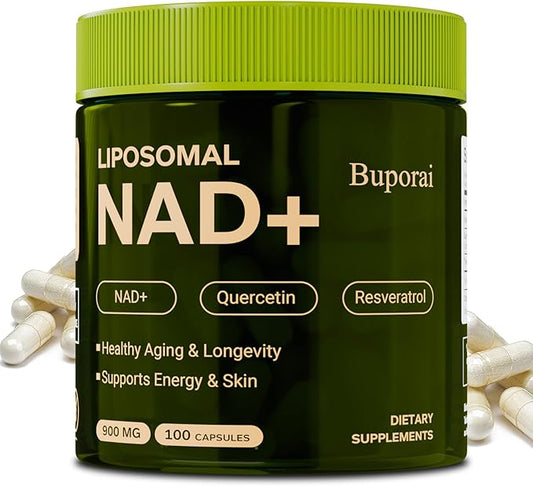 NAD Supplement 900mg with Resveratrol & Quercetin, NAD Supplement by Buporai