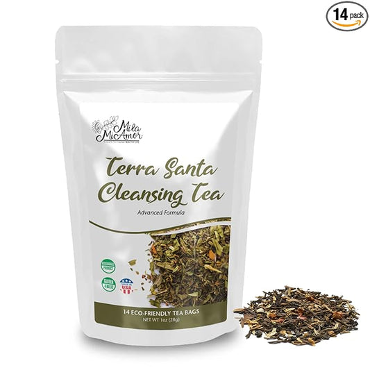 Milamiamor Terra Santa Cleansing Tea – Herbal Detox, Digestive Relief & by Milamiamor