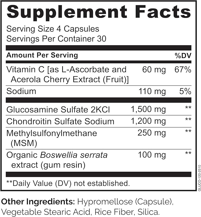 NATURELO Glucosamine Chondroitin MSM - Image 3