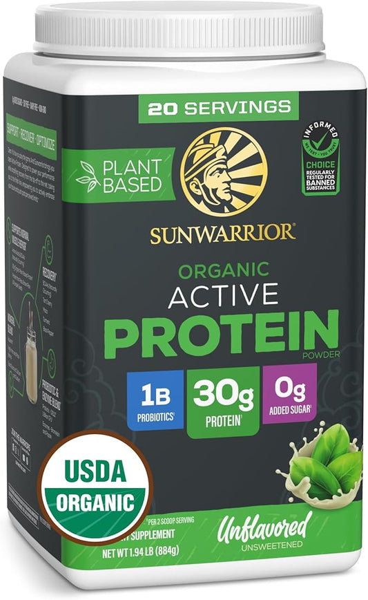 Sunwarrior Organic Plant Based Protein Powder | Vegan Organic Protein Powder by Sunwarrior