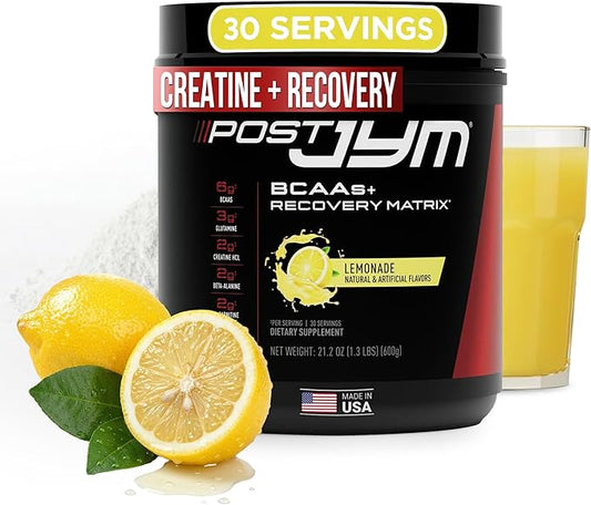 Post JYM Active Matrix Amino Recovery Powder | Pure Creatine HCL, Taurine by JYMSupplementScience