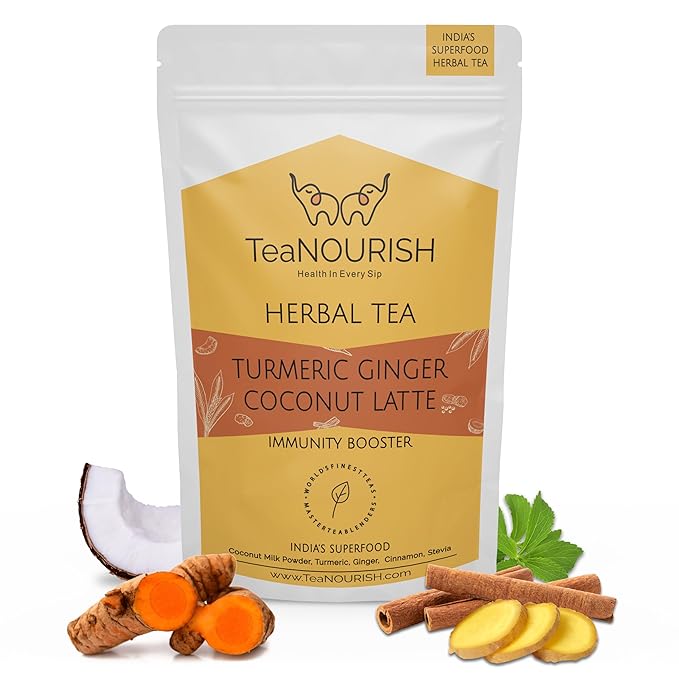TeaNOURISH Turmeric Ginger Coconut Latte | Indian Superfoods by TeaNOURISH