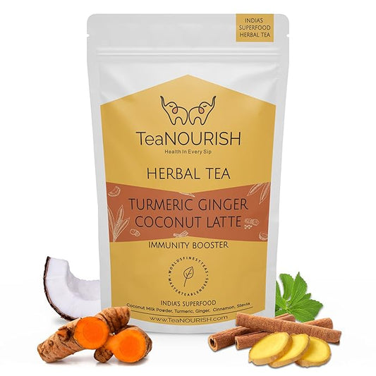 TeaNOURISH Turmeric Ginger Coconut Latte | Indian Superfoods by TeaNOURISH