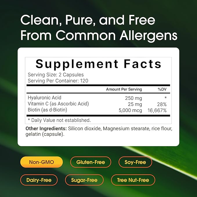 NatureBell Hyaluronic Acid 250mg - Image 3