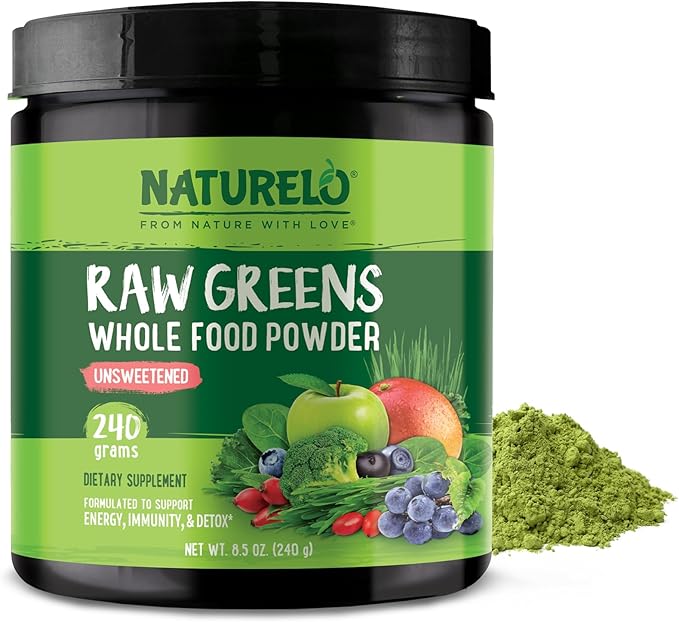 NATURELO Raw Greens Superfood Powder by NATURELO