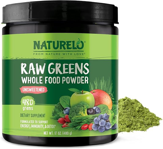 NATURELO Raw Greens Superfood Powder by NATURELO