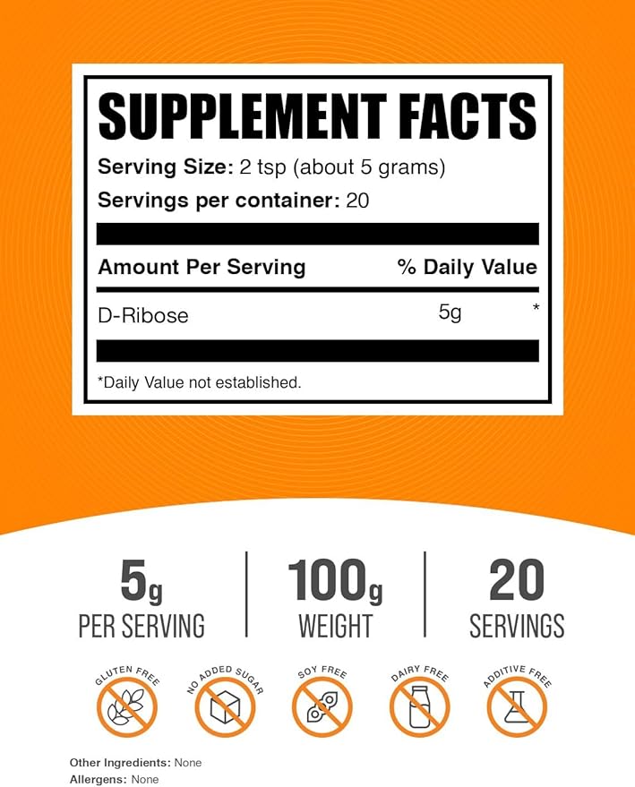 BulkSupplements.com D-Ribose Powder - Image 2