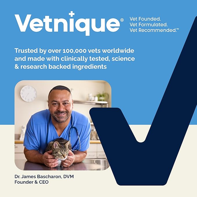 Vetnique Glandex Feline Anal Gland or Daily Probiotic Fiber Supplement Powder - Image 9