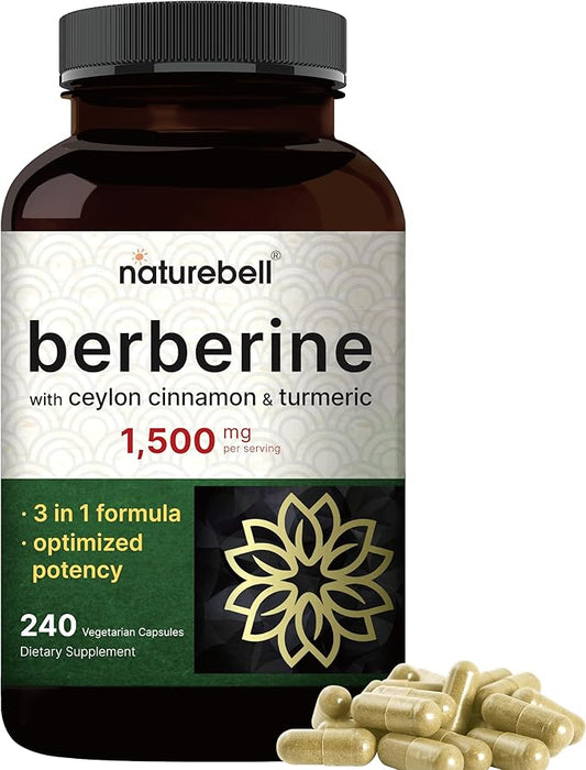 NatureBell Berberine Supplement 1, 500mg by NATUREBELLINC