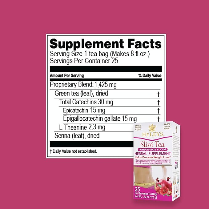 Hyleys Slim Tea Pomegranate Flavor - Image 11
